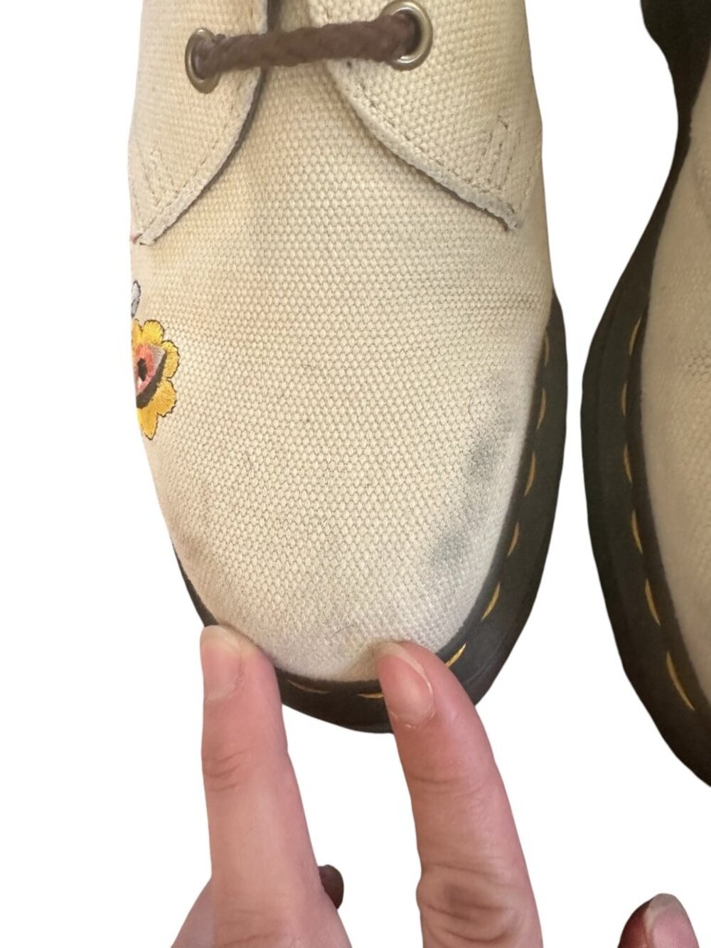 Dr Martens 1461 Quad Retro Ray Canvas Platform Oxford Shoes Womens 8 Embroidery - Picture 6 of 16